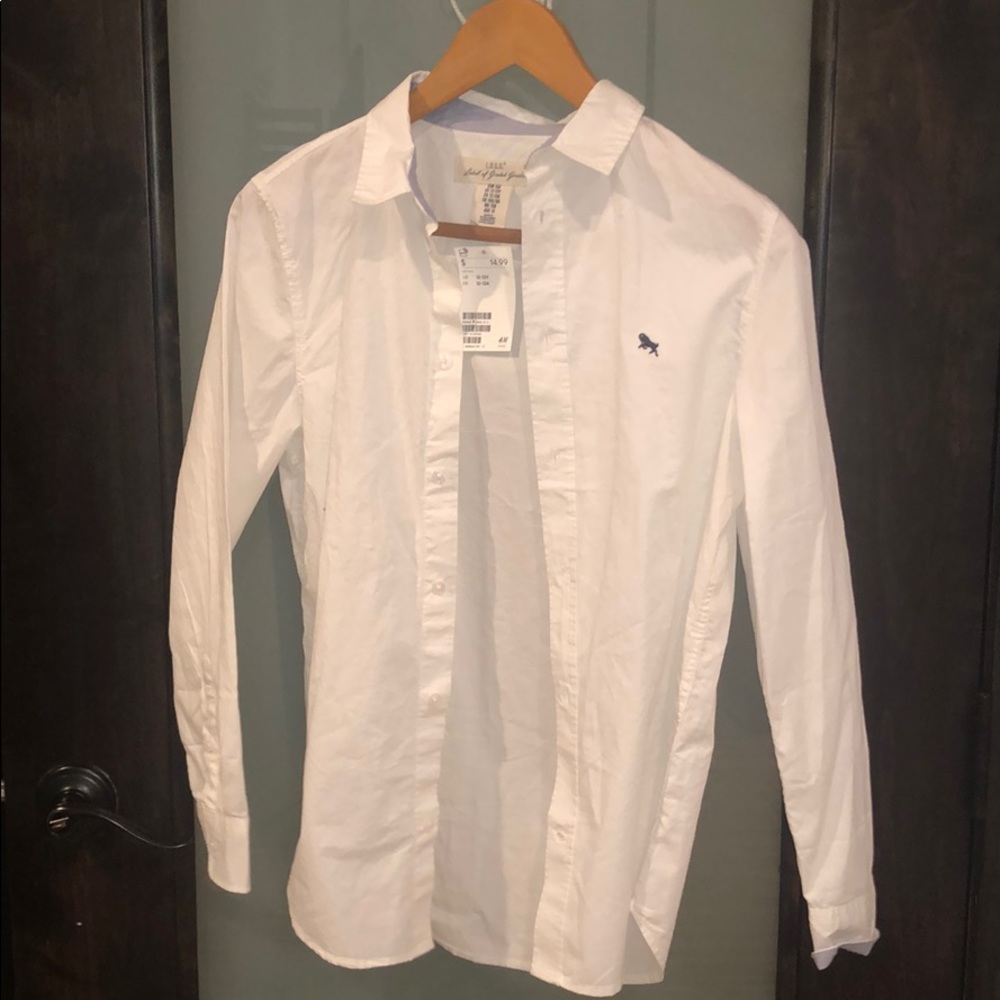 White button down